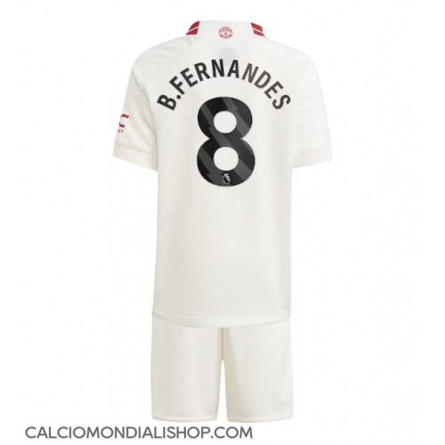 Maglie da calcio Manchester United Bruno Fernandes #8 Terza Maglia Bambino 2023-24 Manica Corta (+ Pantaloni corti)